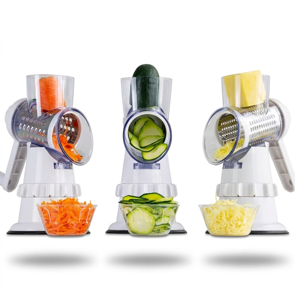 3 In 1 Vegetable Slicer Manual Kitchen Accessories Grater For Vegetable Cutter Round Chopper Mandolin Shredder Potato Home Kitchen Supplies Kitchen Gadgets