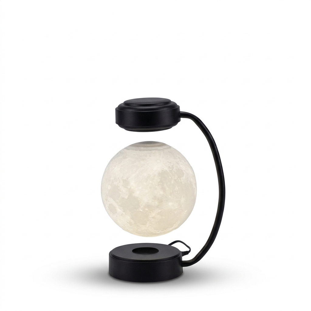 3D LED Moon Night Light Wireless Magnetic Levitating Rotating Floating Ball Lamp For School Office Bookshop Home Decoration
