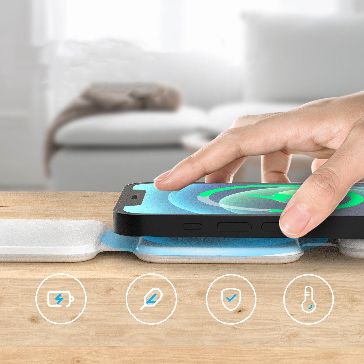 3 Foldable Wireless Charger Charging Station Multi-device Folding Cell Phone Wireless Charger Gadgets In 1 Magnetic