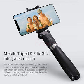 Compatible with Apple, Tripod Selfie Stick Mobile Universal Live Triangle Bracket One Blutetooth Selfie Artifac