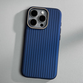 Premium Ribbed Matte iPhone Pro Case – Slim Shockproof Protective Cover with Textured Grip, Raised Camera Protection & Anti-Scratch Finish