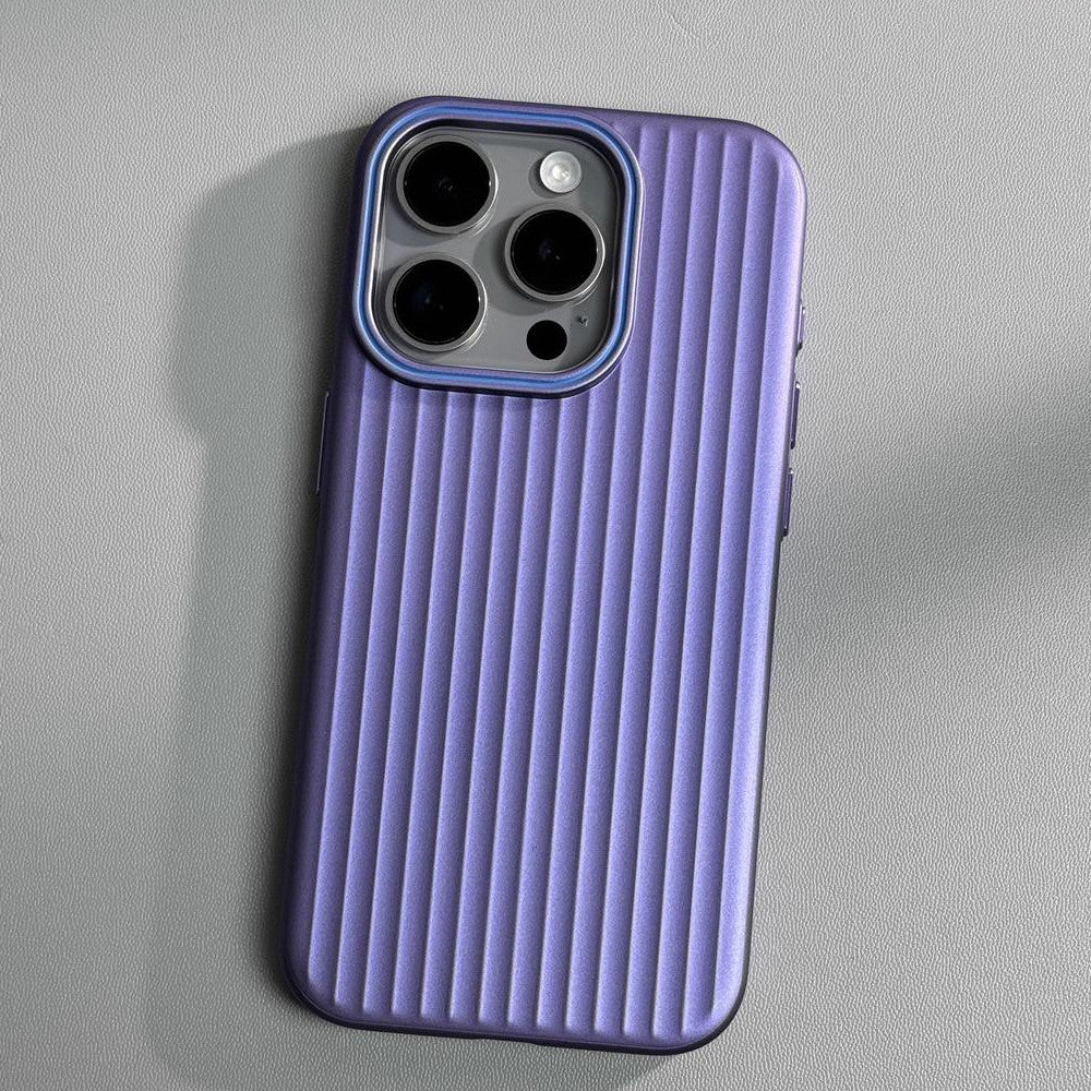 Premium Ribbed Matte iPhone Pro Case – Slim Shockproof Protective Cover with Textured Grip, Raised Camera Protection & Anti-Scratch Finish