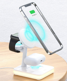 Magnetic Mobile Phone Wireless Fast Charger Three-in-one Applicable Earphone Watch