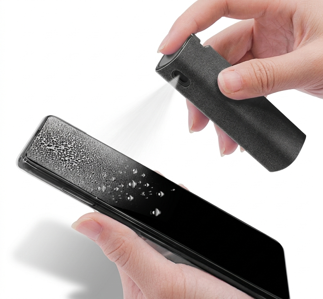 2 In 1 Phone Computer Screen Cleaner Kit For Screen Dust Removal Microfiber Cloth Set