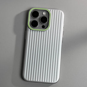 Premium Ribbed Matte iPhone Pro Case – Slim Shockproof Protective Cover with Textured Grip, Raised Camera Protection & Anti-Scratch Finish