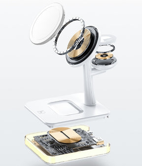 Magnetic Mobile Phone Wireless Fast Charger Three-in-one Applicable Earphone Watch